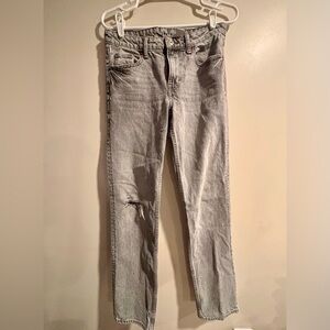 Women's Gray Straight Leg Jeans